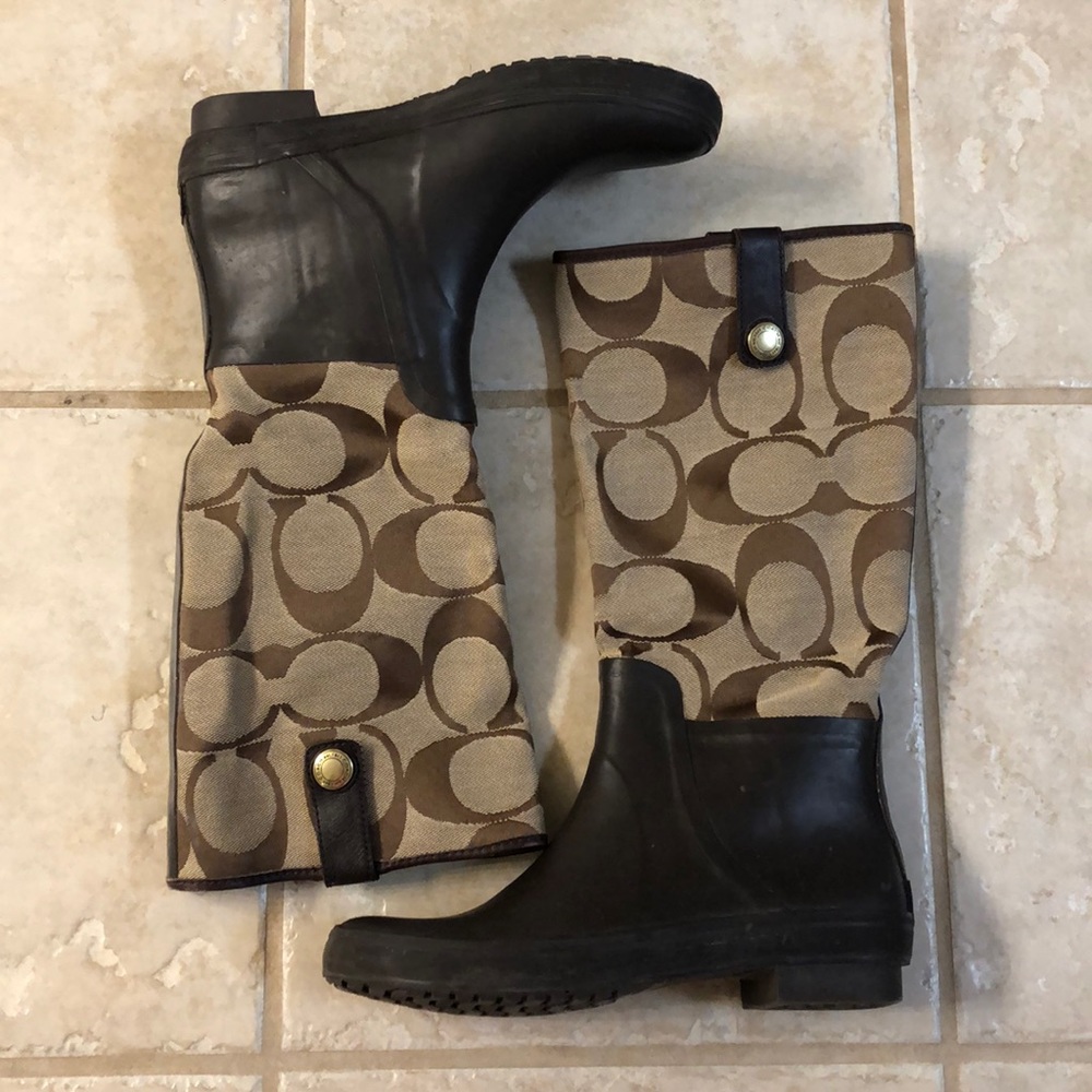 Coach rain boots